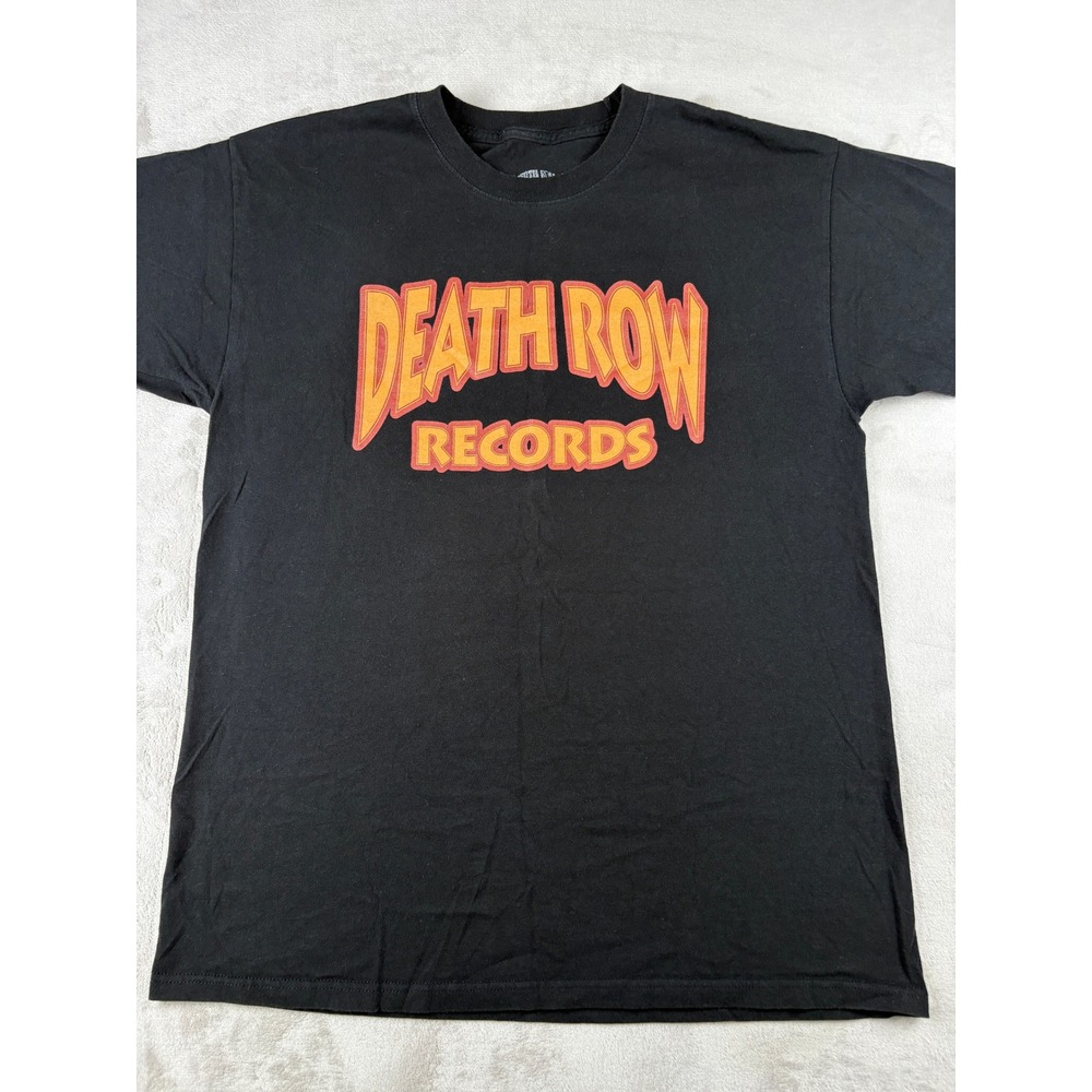 Death Row Records Crooks & Castles Mens Black Graphic T-Shirt Large Hip Hop Tee